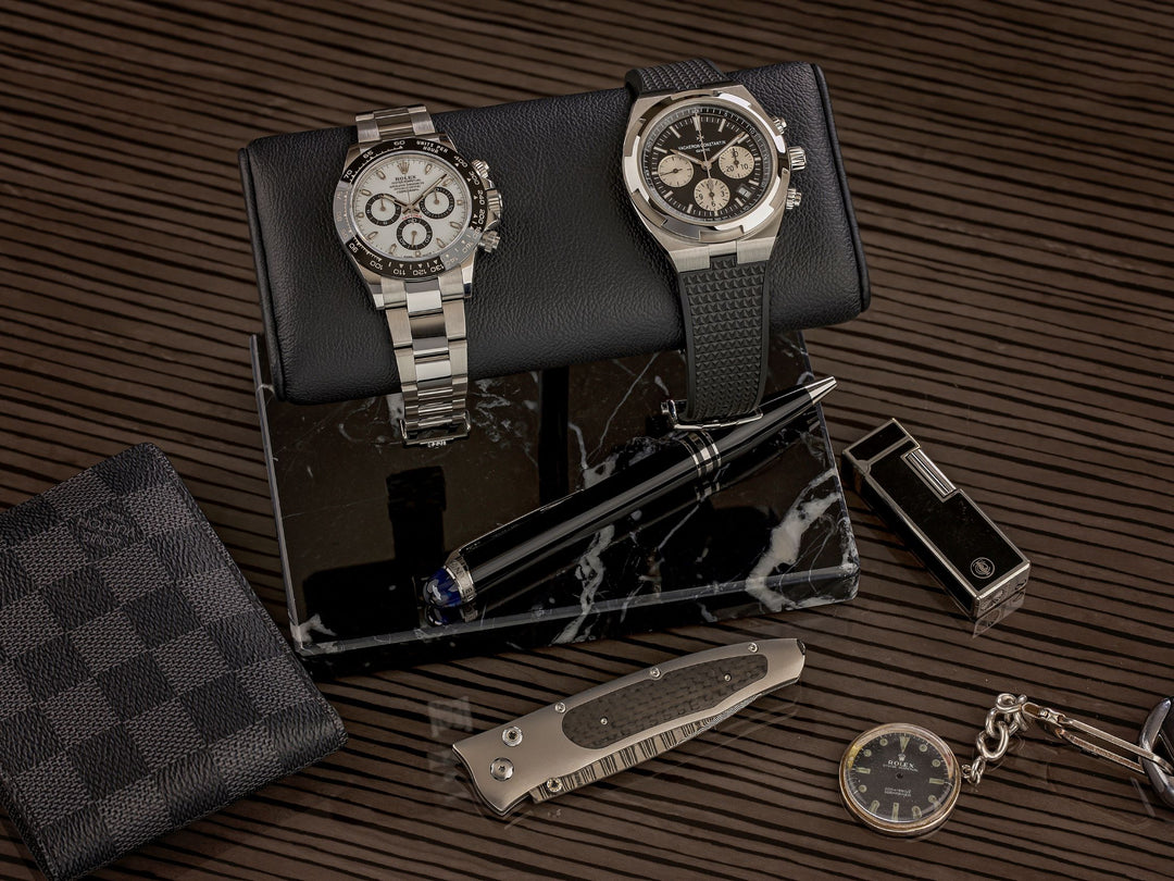 The Watch Stand - Double - Black & Black