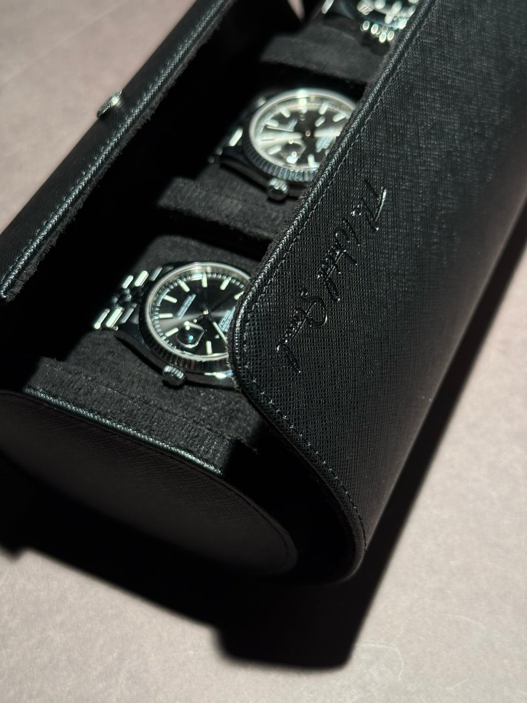 Watch Roll - Nero - 3 Watches