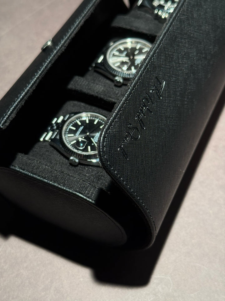 Watch Roll - Nero - 3 Watches