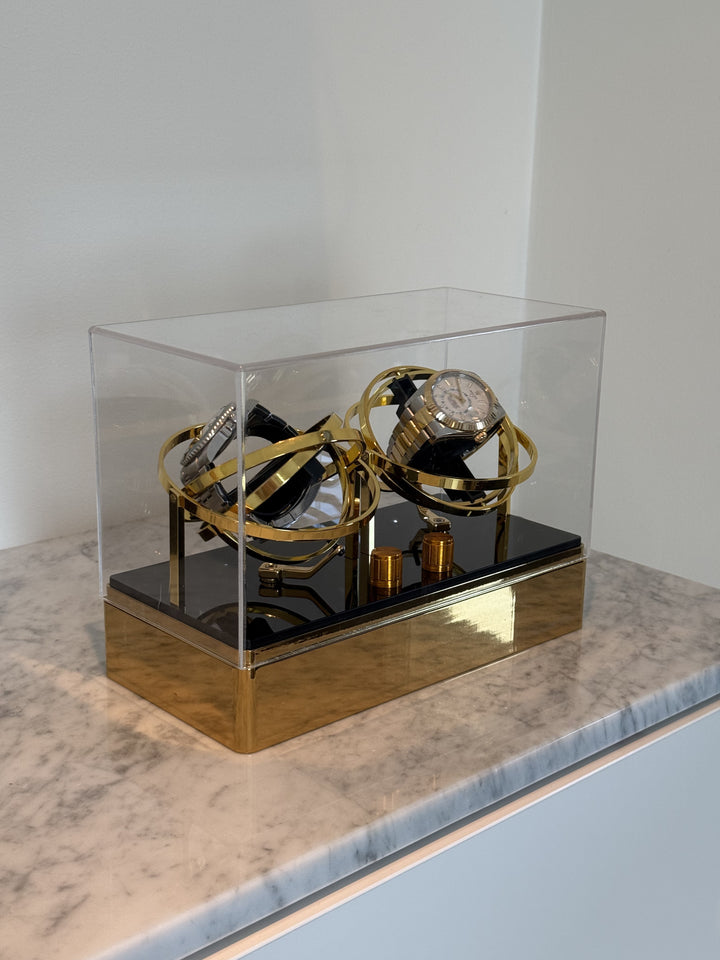Watch Winder - Double - Gold