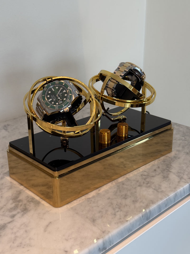 Watch Winder - Double - Gold