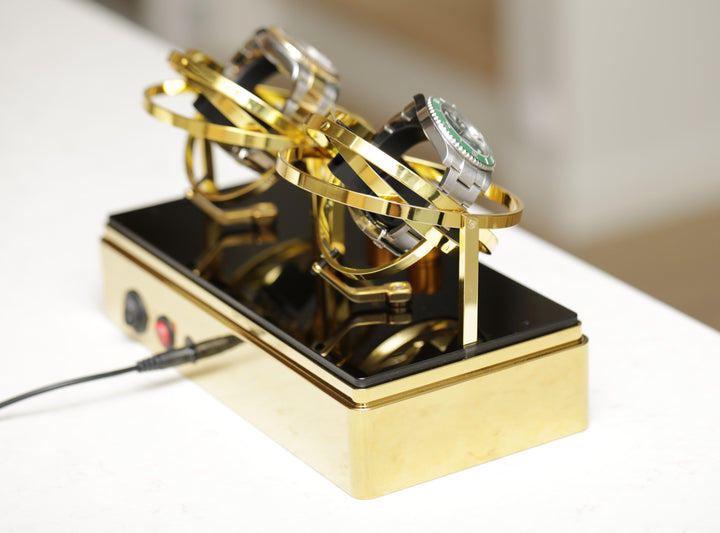 Watch Winder - Double - Gold