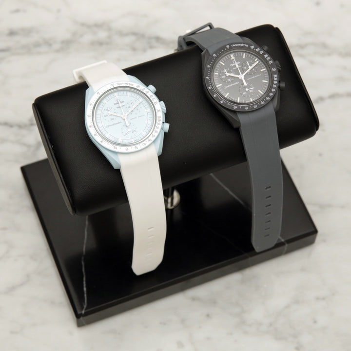 The Watch Stand - Double - Black & Silver