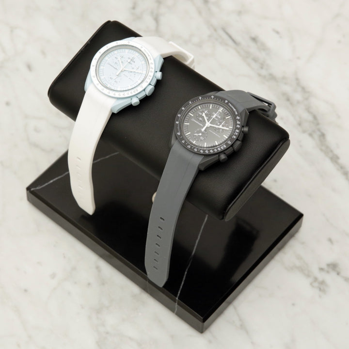 The Watch Stand - Double - Black & Silver