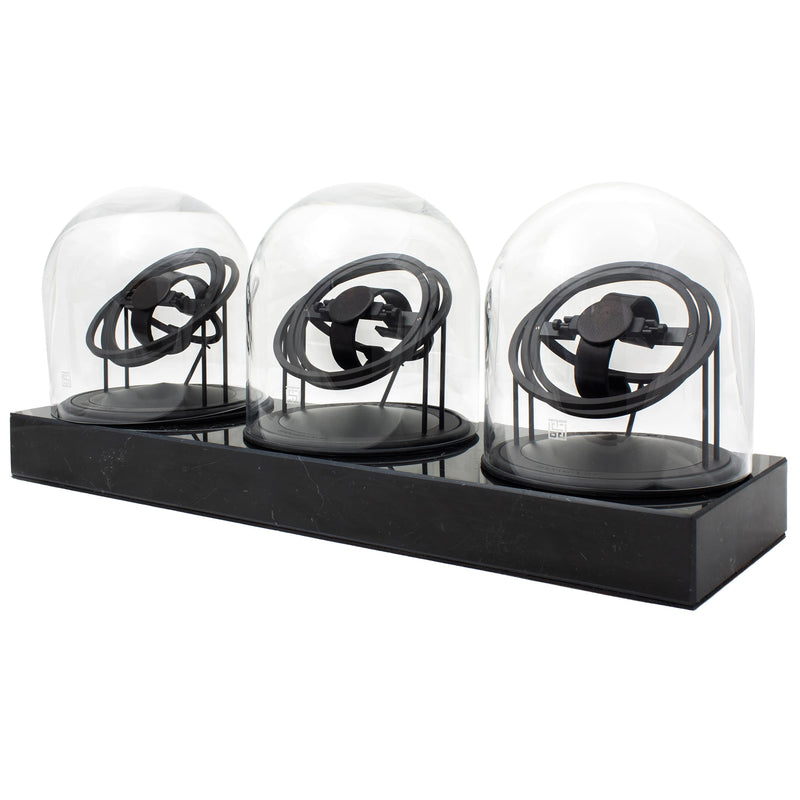 Watch Winder - Three Planet Double Axis - Black
